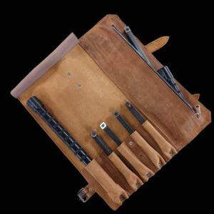 5 Pocket Leather Tool Bag